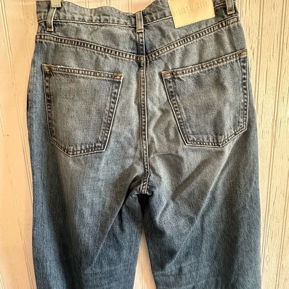 GRLFRND Light Blue High-Rise Wide-Leg Jeans - Picture 6 of 10